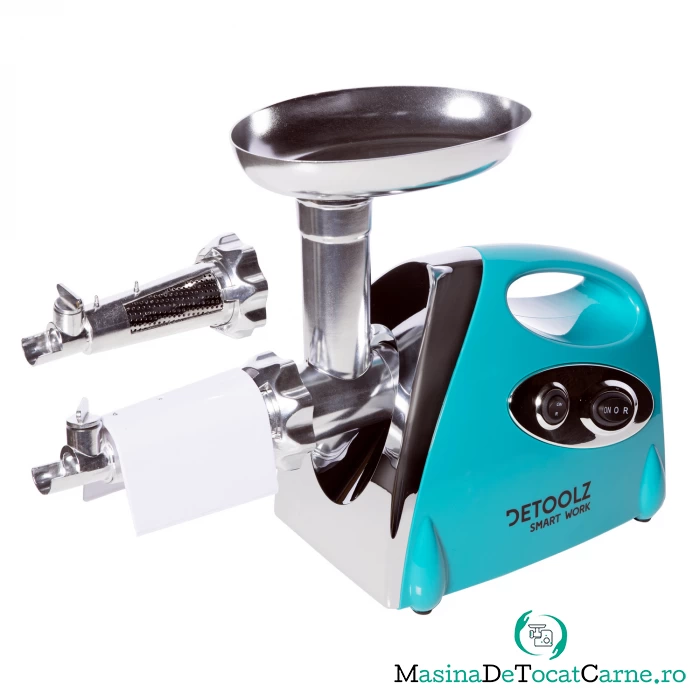Masina electrica de tocat carne Detoolz DZ-CB100, 1400W, accesorii rosii, functia reverse