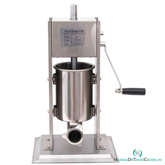 Aparat Carnati ML-S3 Mecanic Inox Integral 3 Kg + 6 Palnii Argintiu la 534.99 lei ron